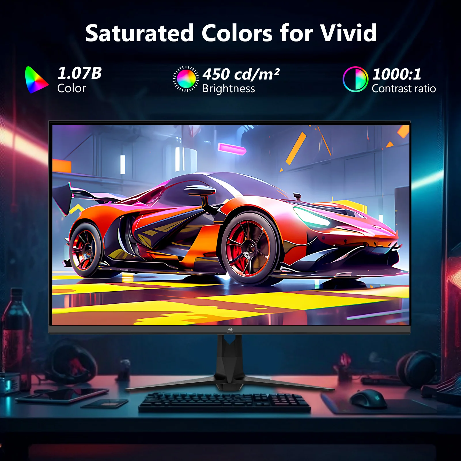 Z-EDGE G274K 27" 160Hz 4K IPS Gaming Monitor - Image 6