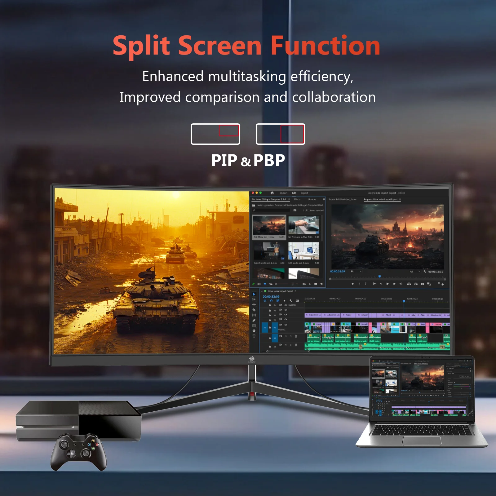 Z-EDGE UG30 30" 200Hz Ultrawide WFHD Curved Gaming Monitor - Image 5