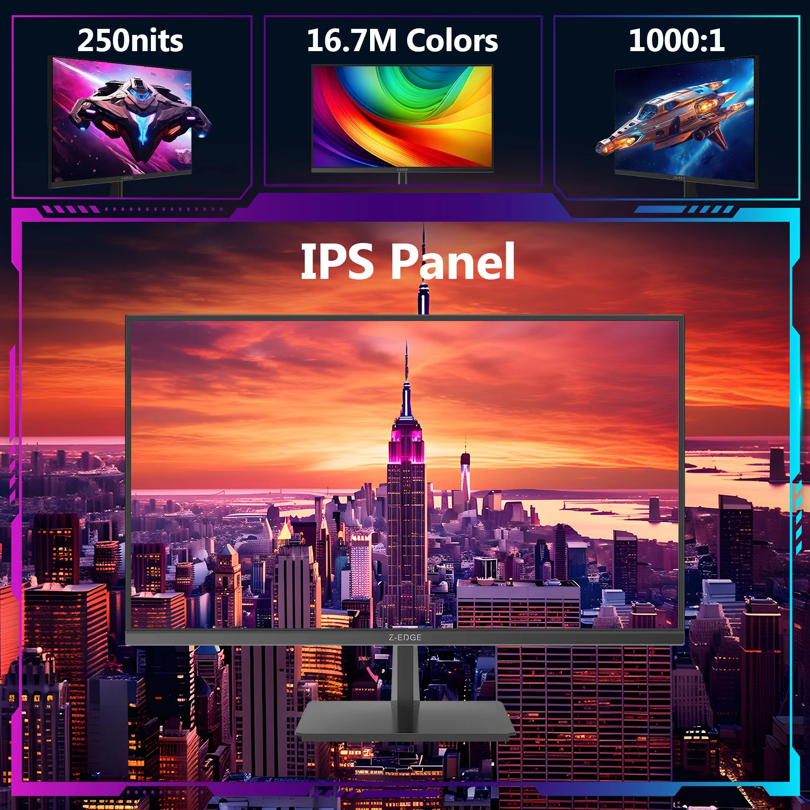 Z-EDGE S274K 27" 120Hz 4K IPS Monitor - Image 3
