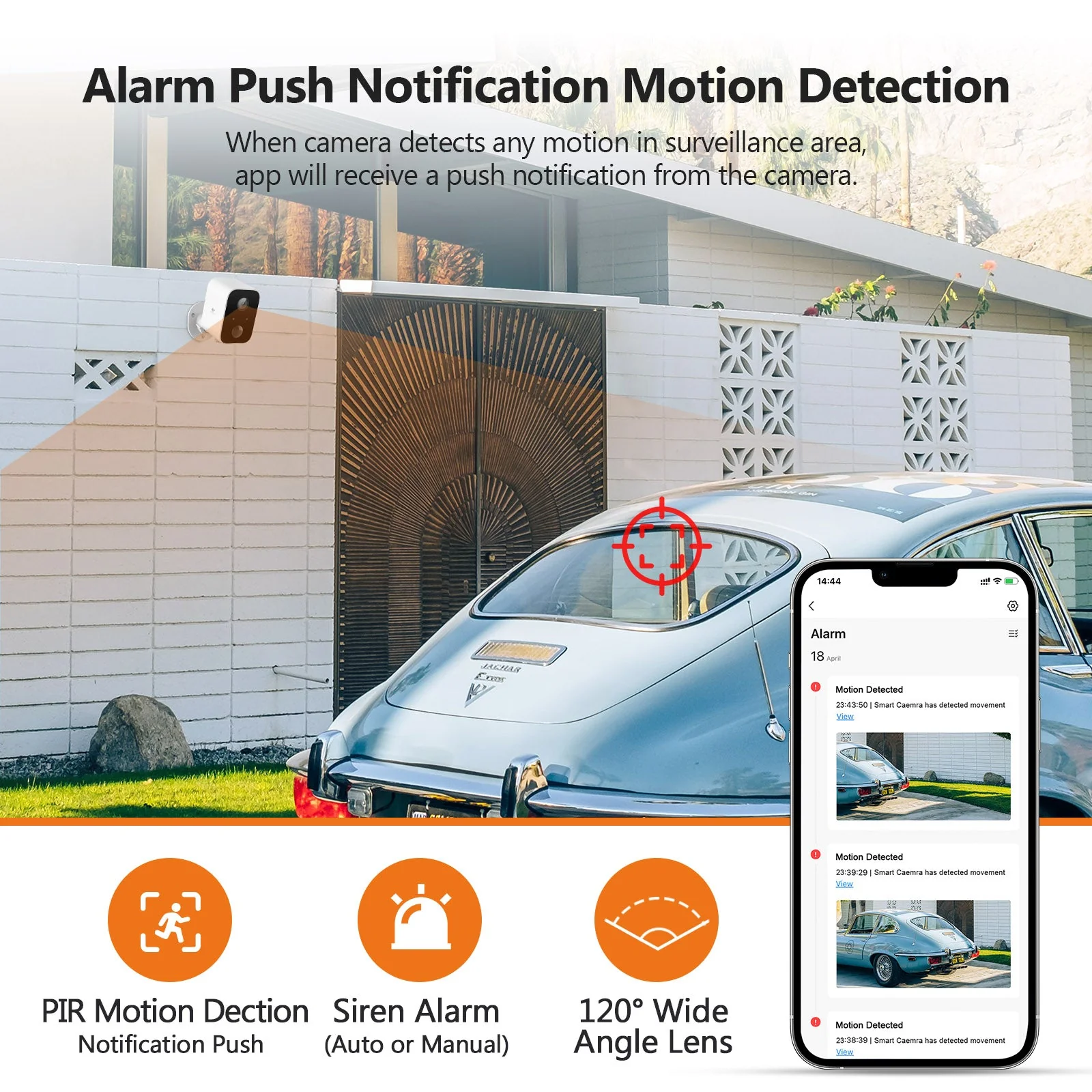 SW03 Wireless Smart Camera with Solar Panel, Includes 16G SD card,3pack - Image 5