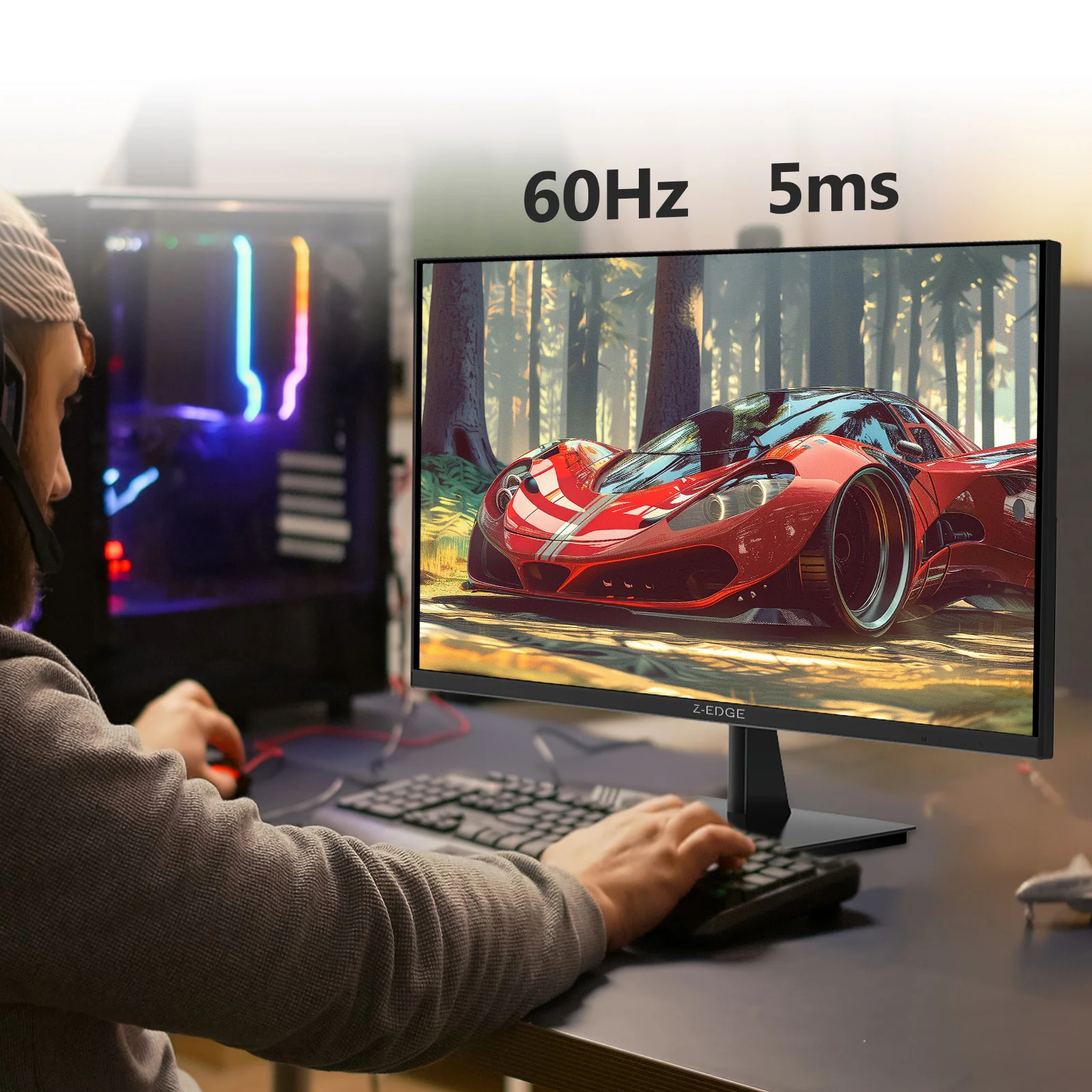Z-EDGE 27" 4K IPS 60Hz Office Monitor - Image 9