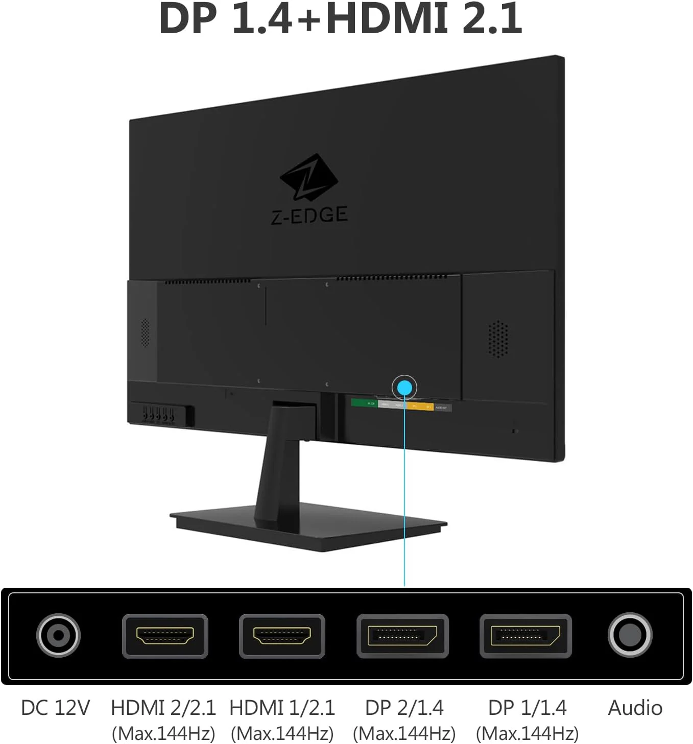 Z-EDGE U28I4K 28" 4K 144Hz IPS Eye-Care Home & Office Monitor - Image 9