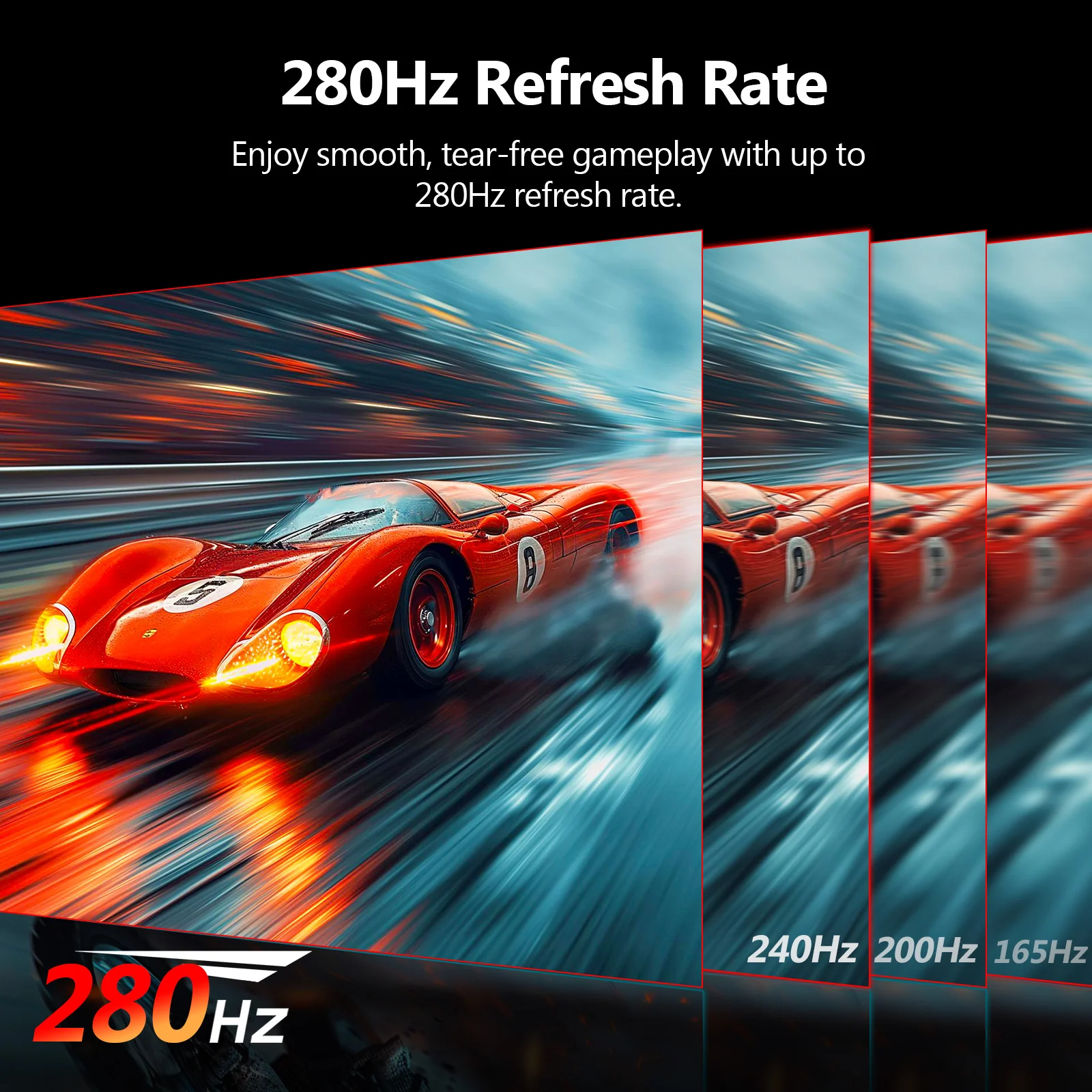Z-EDGE UG27P 27" 280Hz Curved Gaming Monitor, White Monitor - Image 2