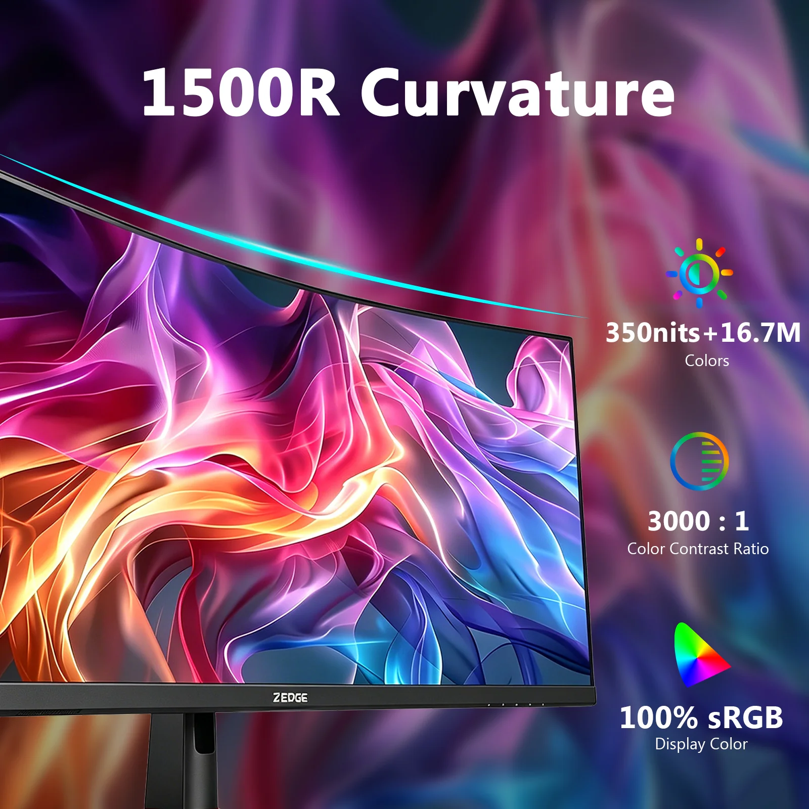 Z-EDGE UG49W 49" 165Hz 32:9 DQHD IPS Curved Gaming Monitor - Image 7