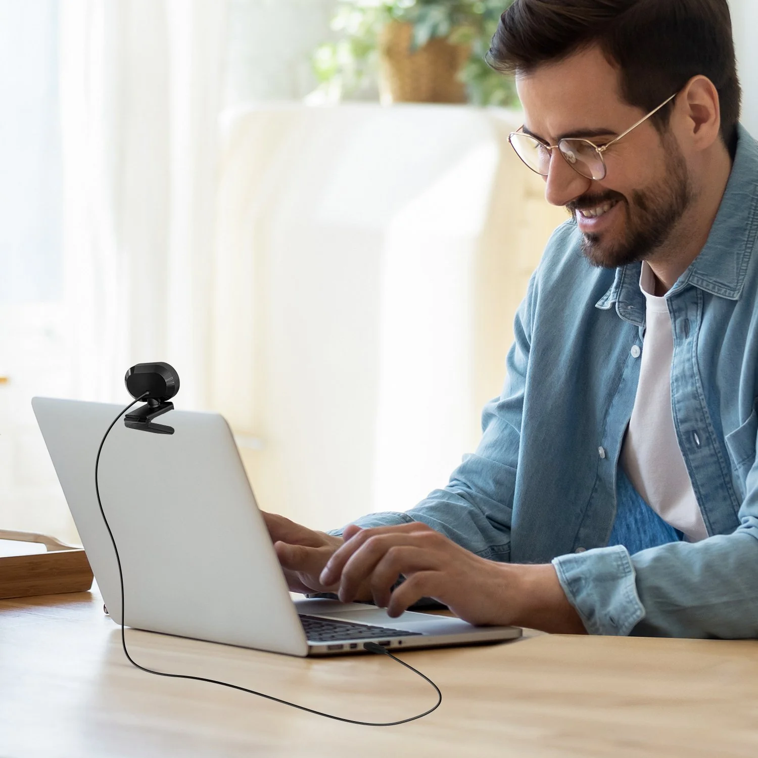 Z-EDGE ZW560S QHD 2K Stream Webcam Auto Focus Web Camera for PC/Desktop/Laptop, Built-in Stereo Sound & Noise Reduction Mic, Plug & Play, Touch Control Ring Light, Compatible with Windows/Android/Mac - Image 8